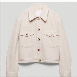 Wilfred Cream Cropped Jacket